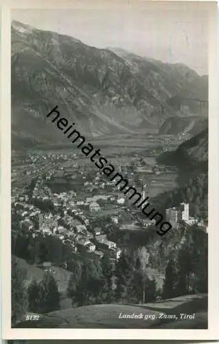 Foto-AK - Landeck gegen Zams - Verlag Rudolf Mathis Landeck