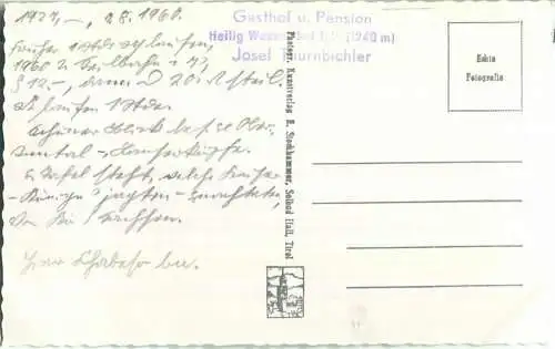 Heiligwasser - Foto-Ansichtskarte - Verlag H. Stockhammer Hall