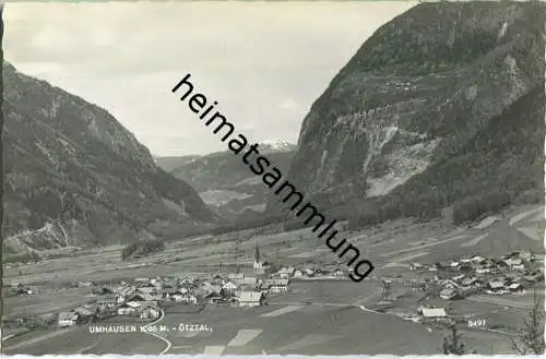 Umhausen - Ötzral - Foto-Ansichtskarte - Much Heiss Nachfg. Alpiner Kunstverlag