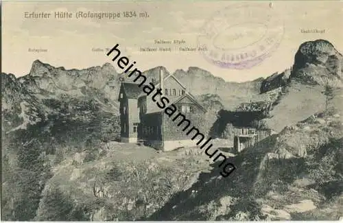 Erfurter Hütte - Rofangruppe - Verlag G. Angerer Schwaz