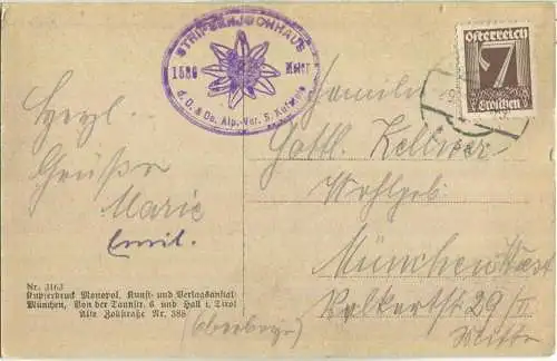 Kaisertal - Stripsenjochhütte - Verlag Monopol München