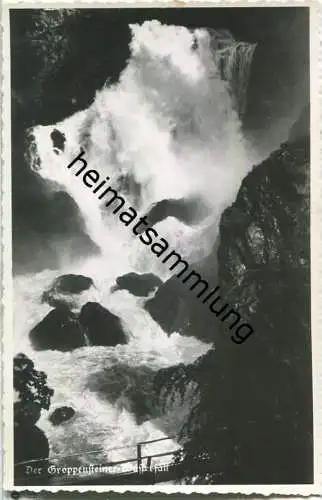 Der Groppensteiner Wasserfall - Foto-Ansichtskarte - Verlag Reinhart Hebein Mallnitz