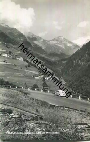 Mallnitzer Alpenstrasse - Blick ins Dössenertal - Foto-Ansichtskarte - Verlag Franz Schilcher Klagenfurt