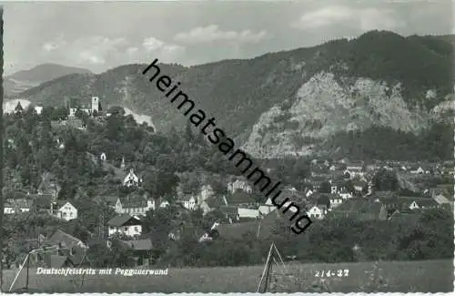 Deutschfeistritz mit Peggauerwand - Foto-Ansichtskarte - Verlag K. Glantschnigg Graz