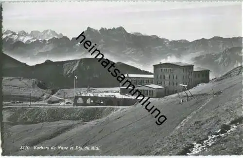 Rochers de Naye et Dts. du Midi - Foto-Ansichtskarte - Edition O. Sartori Lausanne