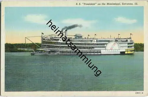 Illinois - Savanna - S. S. President on the Mississippi