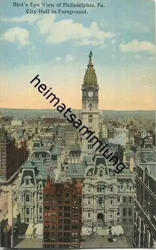 Pennsylvania - Philadelphia - City Hall - Bird's Eye View