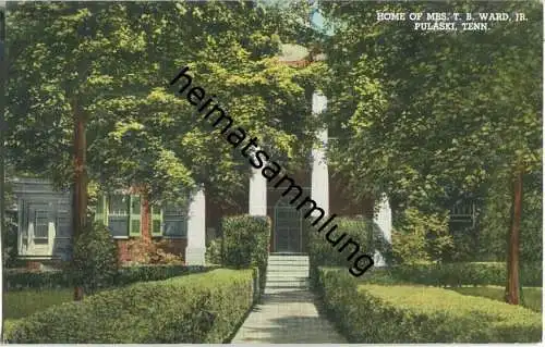 Tennessee - Pulaski - Home of Mrs. T. B. Ward Jr.