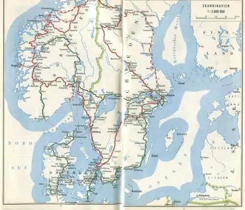 FINA - Europa-Tourenbuch 1959 - 36 Seiten mit 6 Karten