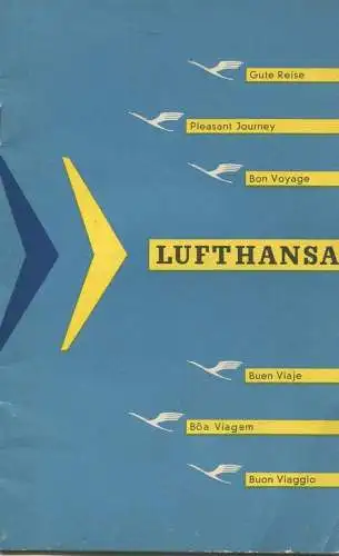 Lufthansa 50er Jahre - 18 Seiten Tipps rund ums Fliegen