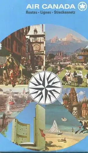 Air Canada 70er Jahre - Routes Lignes Streckennetz