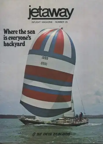 Air New Zealand 70er Jahre - jetaway Inflight Magazine Number 25 - 32 Seiten mit vielen Abbildungen