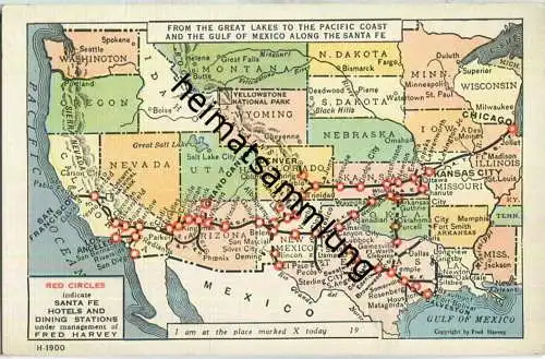 Santa Fe Hotels and Dining Stations - Fred Harvey