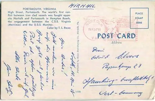 Virginia - Portsmouth - High Street - Airmail