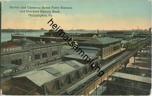 Philadelphia - Ferry Stations - Elevated Electric Road