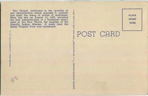 North Carolina - Roanoke Island - Fort Raleigg - Chapel