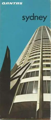 Australien - Sydney - 8 Seiten mit vielen Abbildungen - Herausgeber Qantas