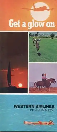 Western Airlines 1968 - 32 Seiten mit vielen Abbildungen