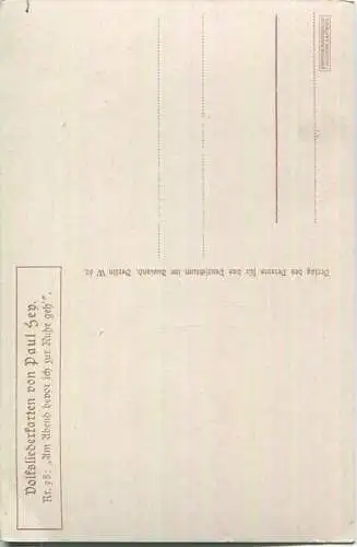 Paul Hey - Volksliederkarte Nr. 98 - Am Abend bevor ich zur Ruhe gehe - Verlag Verein für das Deutschtum im Ausland