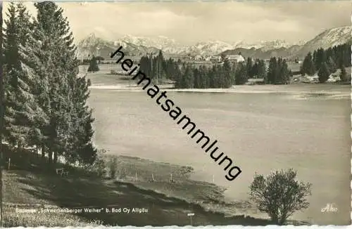 Bad Oy - Badesee Schwarzenberger Weiher - Foto-Ansichtskarte - Verlag Foto-Kohlbauer Pfronten