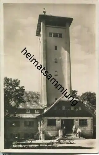Rossbergturm - Foto-Ansichtskarte - Verlag J. Schäfer Reutlingen