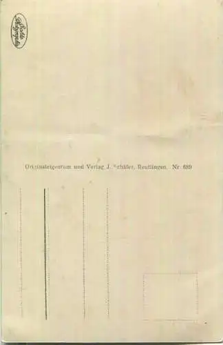 Rossbergturm - Foto-Ansichtskarte - Verlag J. Schäfer Reutlingen