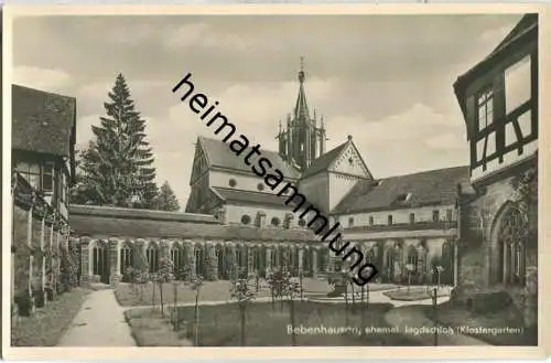 Bebenhausen - Klostergarten - Foto-Ansichtskarte - Verlag Gebr. Metz Tübingen