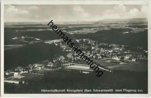 Königsfeld - Fliegeraufnahme - Foto-Ansichtskarte - Verlag Hermann Christoph Königsfeld