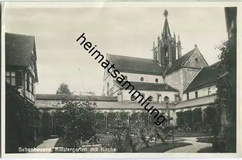 Bebenhausen - Klostergarten - Foto-Ansichtskarte - Verlag Gebr. Metz Tübingen