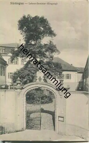 Nürtingen - Lehrer-Seminar - Verlag  H. Sting Tübingen