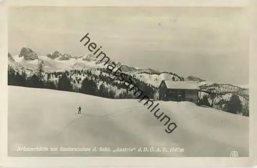 Brünnerhütte am Stoderzinken - Foto-AK - Verlag Max Mayer Leoben gel.