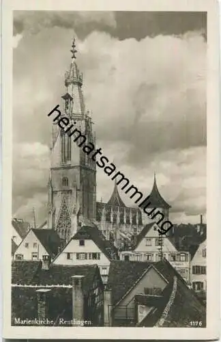 Reutlingen - Marienkirche - Foto-Ansichtskarte -  Verlag W. Kleinfeldt Tübingen