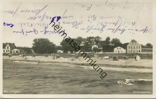 Ostseebad Pelzerhaken - Strandpartie - Foto-AK - Verlag Robert Evers Strand-Basar Pelzerhaken gel. 1933