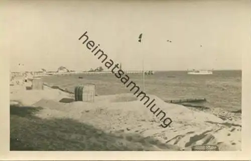 Pelzerhaken - Strand - Foto-AK - Stempel: Verlag Julius Simonsen Oldenburg