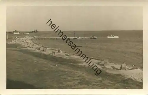 Pelzerhaken - Strand - Foto-AK - Stempel: Verlag Julius Simonsen Oldenburg - Rückseite beschrieben