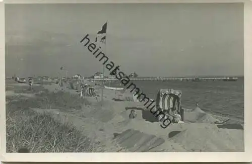 Pelzerhaken - Strand - Foto-AK - Stempel: Verlag Julius Simonsen Oldenburg