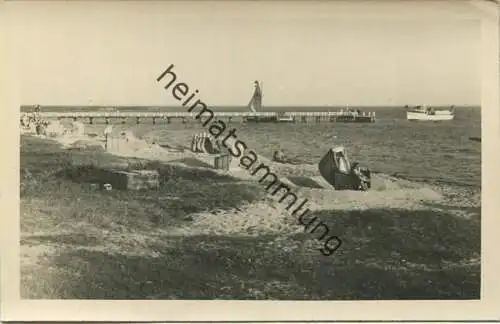 Pelzerhaken - Strand - Foto-AK - Stempel: Verlag Julius Simonsen Oldenburg