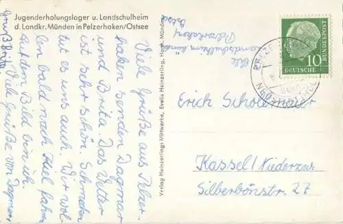 Pelzerhaken Ostsee - Jugenderholungslager und Landschulheim - Foto-AK - Verlag Heinzerlings Mittwerbe