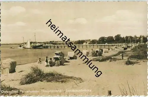 Pelzerhaken - Strand - Landungsbrücke - Foto-Ansichtskarte