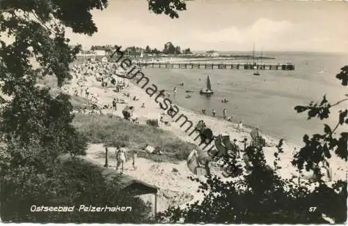 Ostseebad Pelzerhaken - Strand - Foto-AK - Verlag Ferd. Lagerbauer & Co. Hamburg gel. 1962