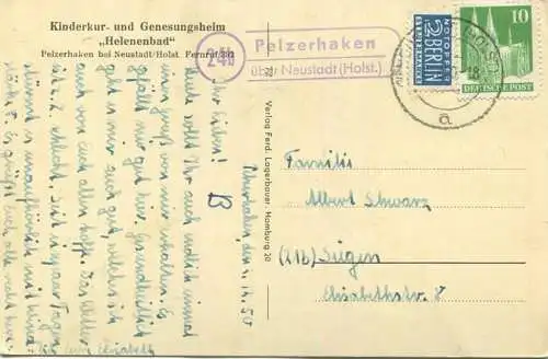 Ostseebad Pelzerhaken - Verlag Ferd. Lagerbauer & Co. Hamburg gel. 1950