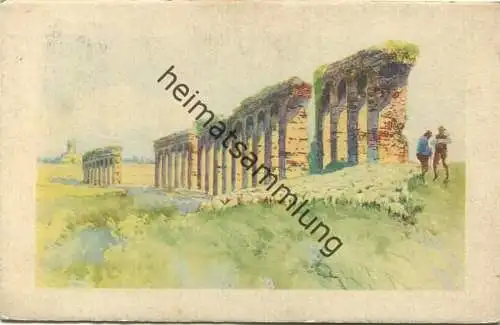 Rom - Acquedotto di Claudio - Künstlerkarte gel. 1925