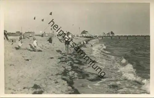Ostseebad Pelzerhaken - Strand - Foto-AK 30er Jahre