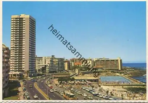 Cape Town - A line of flats overlooks the Point Pavillon - Foto-AK Grossformat