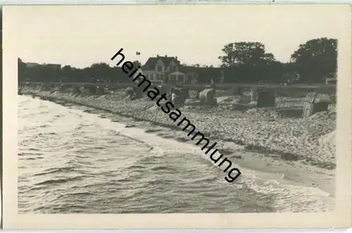 Pelzerhaken - Strand - Foto-Ansichtskarte - Stempel Julius Simonsen Oldenburg