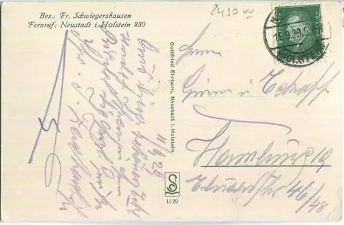 Pelzerhaken - Haus Seestern - Besitzer Fr. Schwiegershausen - Verlag Gottfried Ehrhorn Neustadt