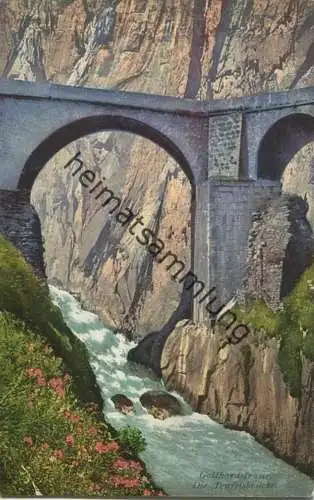 Gotthardstrasse - Teufelsbrücke - Verlag E. Goetz Luzern