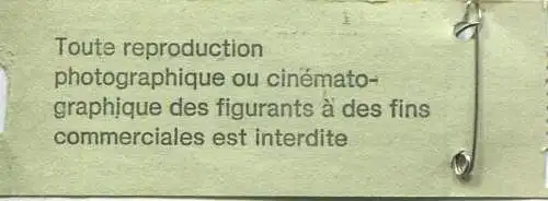 Schweiz - Fete des Vignerons Vevey 1977 - Eintrittskarte