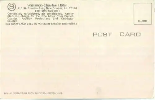 New Orleans - Sheraton-Charles Hotel