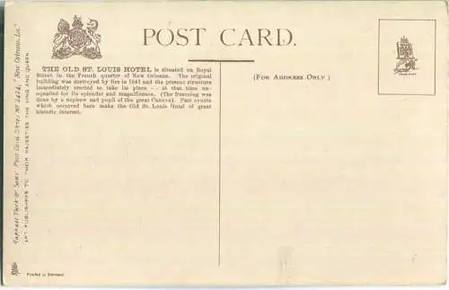 New Orleans - Old St. Louis Hotel